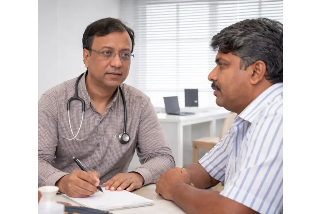 Dr. Srijon Chatterjee With Vitiligo Treatment patient